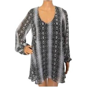 Show Me Your Mumu Tunic‎ Top / Blouse Python Print Size XS